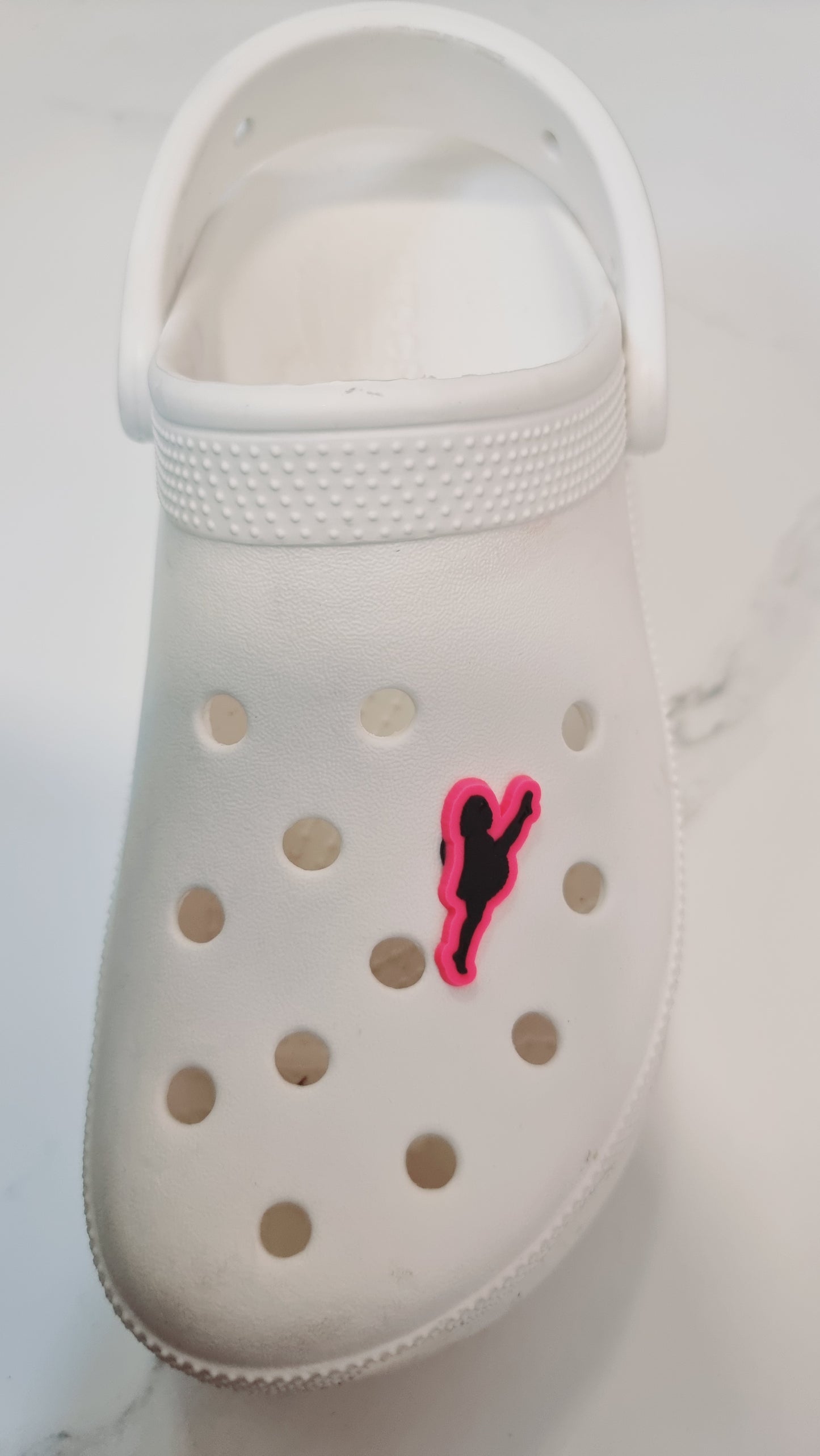 Irish Dancer Kick Up Pink Croc Charm – Irish Dance Croc Charm or Accessory by ReelCharmDesigns